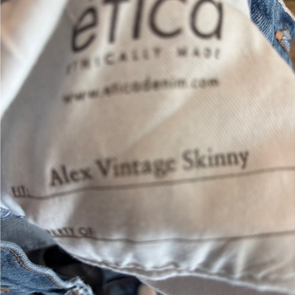 Ética Álex Vintage Skinny Button Fly Jeans Women’s Size 27 - Picture 6 of 11